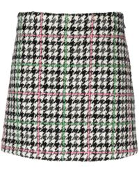 MSGM - Geruite Mini-Rok - Lyst