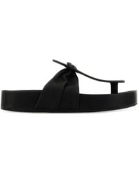 Uma Wang - Ruched Leather Sandals - Lyst