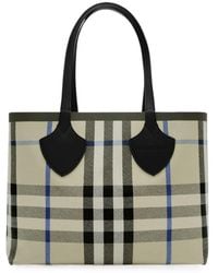 Burberry - Borsa Tote Check Media - Lyst