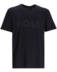 BOSS - Active T-Shirt mit Logo-Print - Lyst