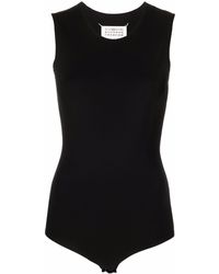 Maison Margiela - Round Neck Sleeveless Bodysuit - Lyst