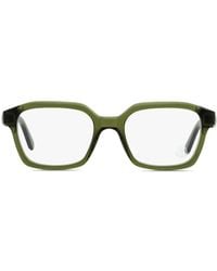 Moncler - Transparente Brille Mit Eckigem Gestell - Lyst