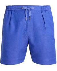 Ralph Lauren - Drawstring Pleated Shorts - Lyst