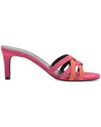 Furla - Essential Crossover-Strap Sandals - Lyst