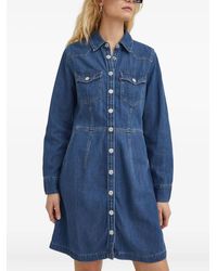 Levi's - Otto Western Buttoned Denim Dress - Lyst