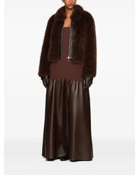 Et Ochs - Manteau À Empiècements En Fourrure Artificielle - Lyst