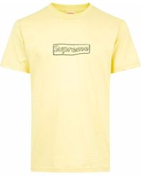 Supreme - X Kaws Chalk Logo T-Shirt - Lyst