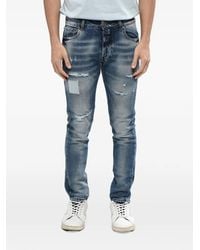 John Richmond - Vaqueros Con Efecto Envejecido - Lyst