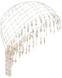 Rabanne - Pearl-Embellished Hair Beanie - Lyst