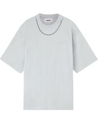 Ambush - Chain-embellished Organic-cotton T-shirt - Lyst