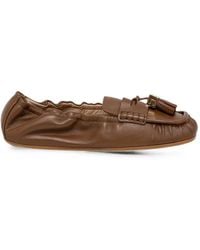 Elisabetta Franchi - Tassel-Detail Calf Leather Loafers - Lyst