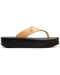 Tory Burch - Sandalias De Piel Con Plataforma - Lyst