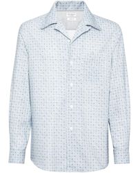 Brunello Cucinelli - Overhemd Met Geometrisch Patroon - Lyst