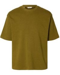 SELECTED - Crew-Neck T-Shirt - Lyst