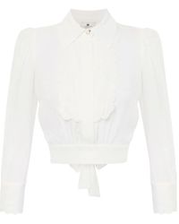 Elisabetta Franchi - Camicia Con Ricamo - Lyst