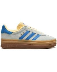 adidas - Gazelle Bold "almost Blue/yellow" Sneakers - Lyst