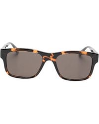 Gucci - Tortoiseshell-Effect Rectangle-Frame Sunglasses - Lyst
