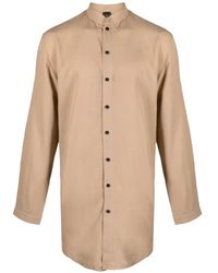 Tessitura Body Couture - Mandarin-Collar Long-Sleeve Shirt - Lyst