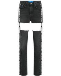 KARL LAGERFELD - Cut-Out Jeans - Lyst