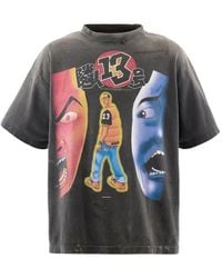 SAINT Mxxxxxx - X Santastic! X Geeks Rule Graphic-Print Distressed T-Shirt - Lyst