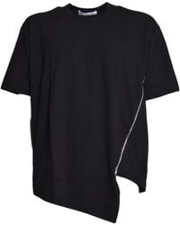 Comme des Garçons - Asymmetric Zip-Detail T-Shirt - Lyst