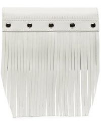 Comme des Garçons - Stud-Embellished Fringed Leather Wallet - Lyst