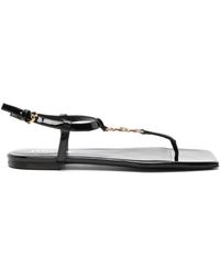 Versace - La Medusa Patent Leather Sandals - Lyst