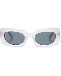 Marc Jacobs - Logo-engraved Rectangular-frame Sunglasses - Lyst