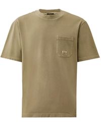 C.P. Company - 24/1 Piquet Pigment Dyed Short-Sleeve T-Shirt - Lyst