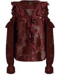 Etro - Fil Coupé Chiffon Blouse - Lyst