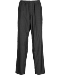 Undercover - Elasticated-waistband Wool Straight-leg Trousers - Lyst