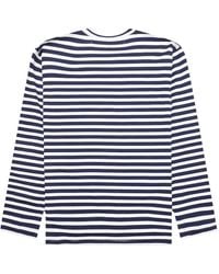 COMME DES GARÇONS PLAY - X The Artist Invader Striped Long-Sleeve T-Shirt - Lyst