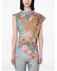 Vivienne Westwood - Artistic-Print Sleeveless Top - Lyst