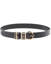Pinko - Ceinture En Cuir Cloutée À Boucle - Lyst