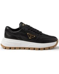 Prada - Sneakers Mit Triangel-Logo - Lyst