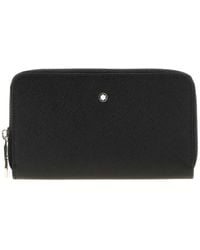 Montblanc - Zip-Around Leather Wallet - Lyst
