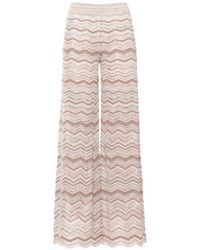 D.exterior - Chevron Palazzo Pants - Lyst