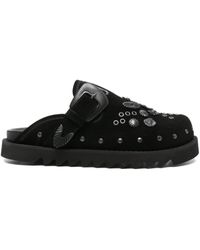 Toga Virilis - Mules de ante con aplique de hebilla - Lyst