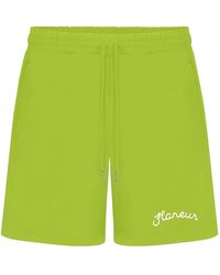flâneur - Signature-Logo Track Shorts - Lyst
