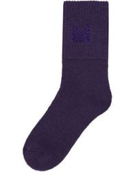 Needles - Butterfly Embroidered Wool Socks - Lyst