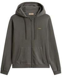 Woolrich - Garment-Dyed Zip-Up Hoodie - Lyst