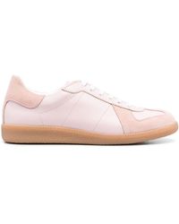 SCAROSSO - Tilda Panelled-leather Sneakers - Lyst