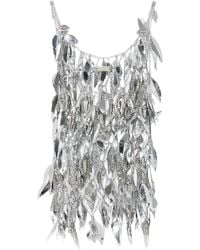 Rabanne - Oberteil Mit Rundem Ausschnitt - Lyst