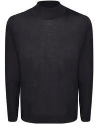 Dell'Oglio - Ribbed-Trim Sweater - Lyst