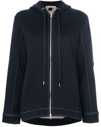 Marni Sudadera con capucha y cordones - Azul