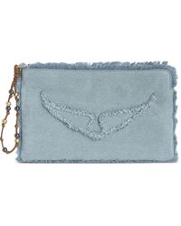 Zadig & Voltaire - Clutch Met Franje - Lyst