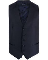 Tagliatore - V-neck Button-down Waistcoat - Lyst