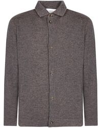 Lardini - Button-Up Collar Cardigan - Lyst