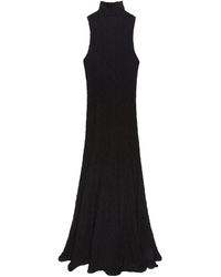 MSGM - Robe Longue À Effet Froissé - Lyst
