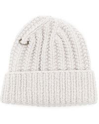 Werkstatt:münchen - Ring-Detail Ribbed Beanie - Lyst